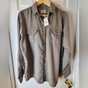 NWT Marine Layer XL Dusty Olive Cheyenne Button Down